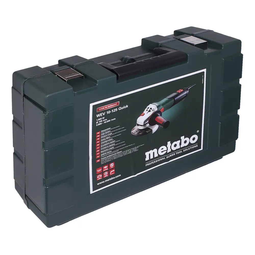 Углошлифовальная машина (болгарка) Metabo WEV 10-125 Quick, 1000 Вт, 125 мм STLM-2211666 - Вид №4