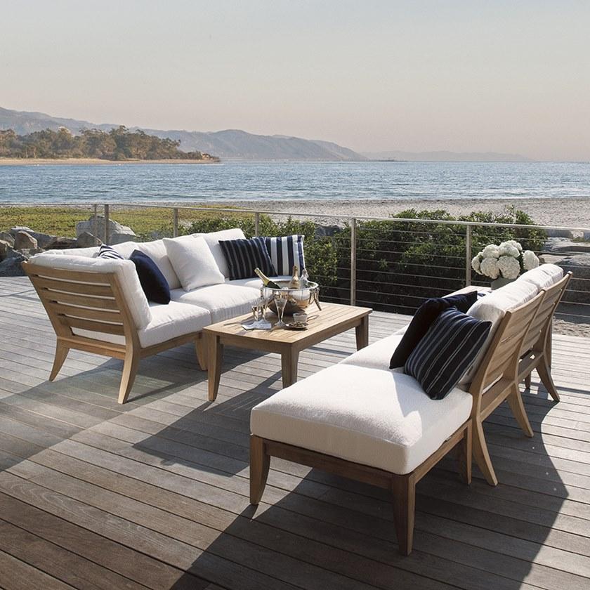 JANUS et Cie Центральный модуль из тика для модульного дивана Relais sun-id-1431338 - Вид №8