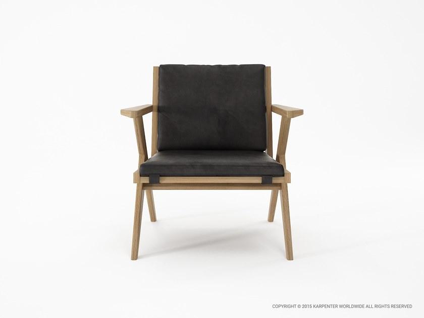 KARPENTER Кожаное кресло с подлокотниками Tribute sun-id-1401712 - Вид №1