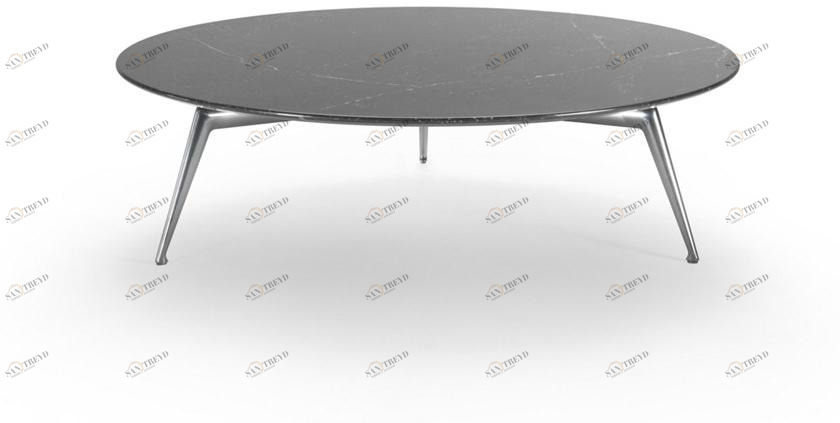 Flexform Круглый журнальный столик из мрамора Este sun-id-1448718