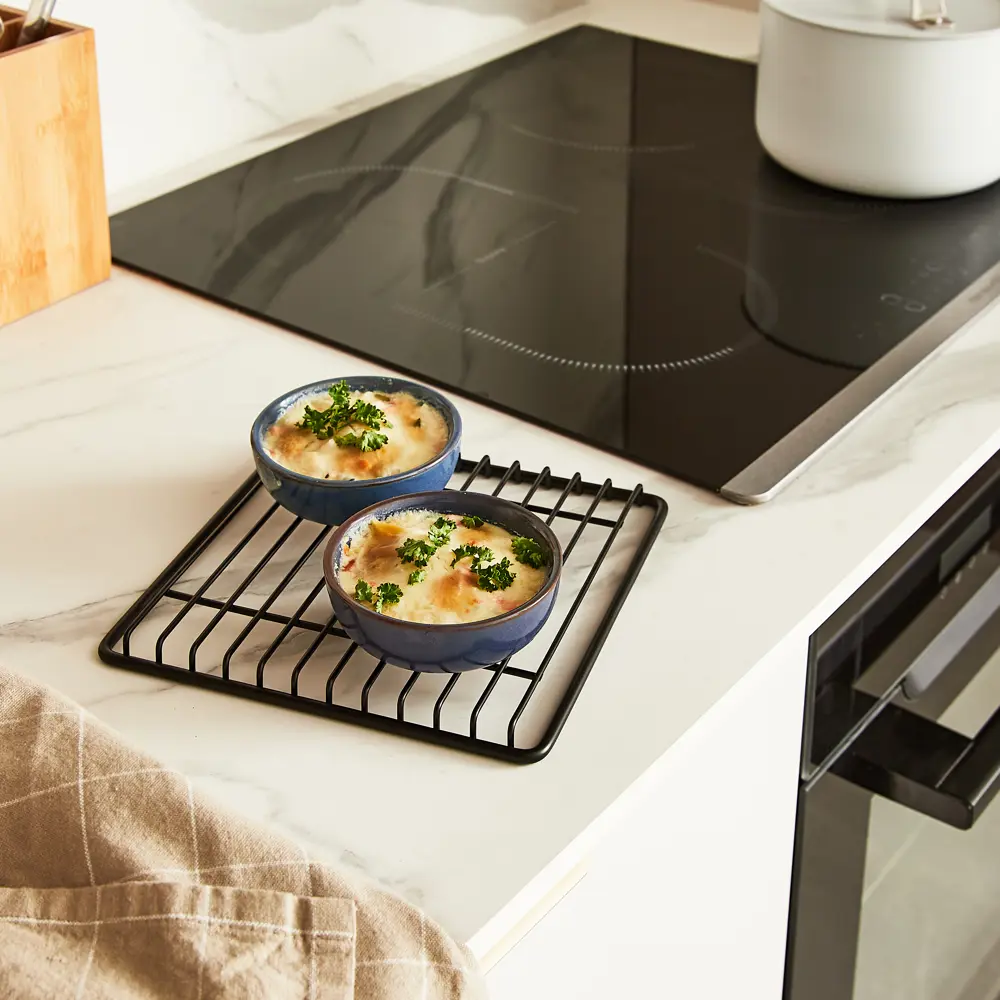 Подставка под горячее Delinia 20x20x1.5 см металл черный STLM-2147217 - Вид №5