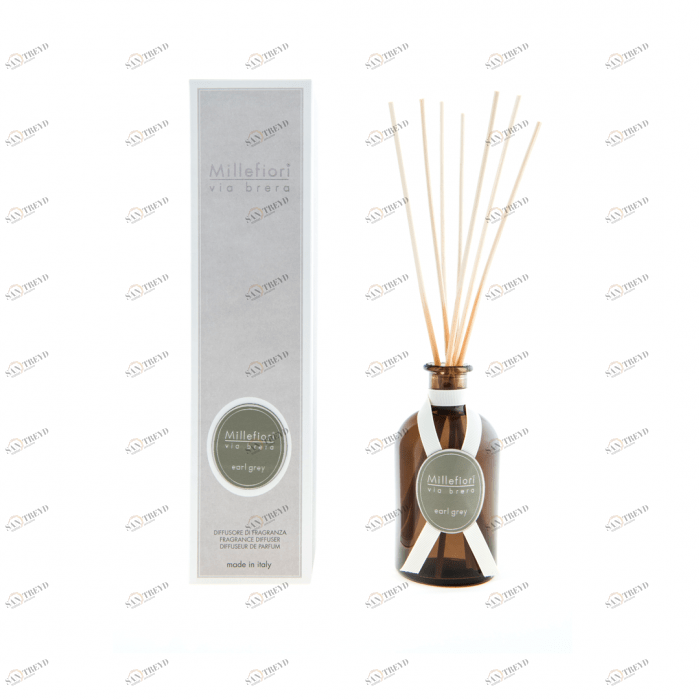 Диффузор с палочками 250 мл "Бергамот" Earl grey MILLEFIORI MILANO БЕРГАМОТ 267465 Белый 