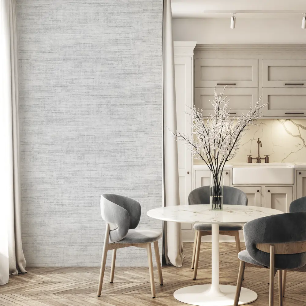 Флизелиновые обои Domani Casa Кампари серые с полосами 1.06 м 89440779 STLM-1579502 - Вид №3