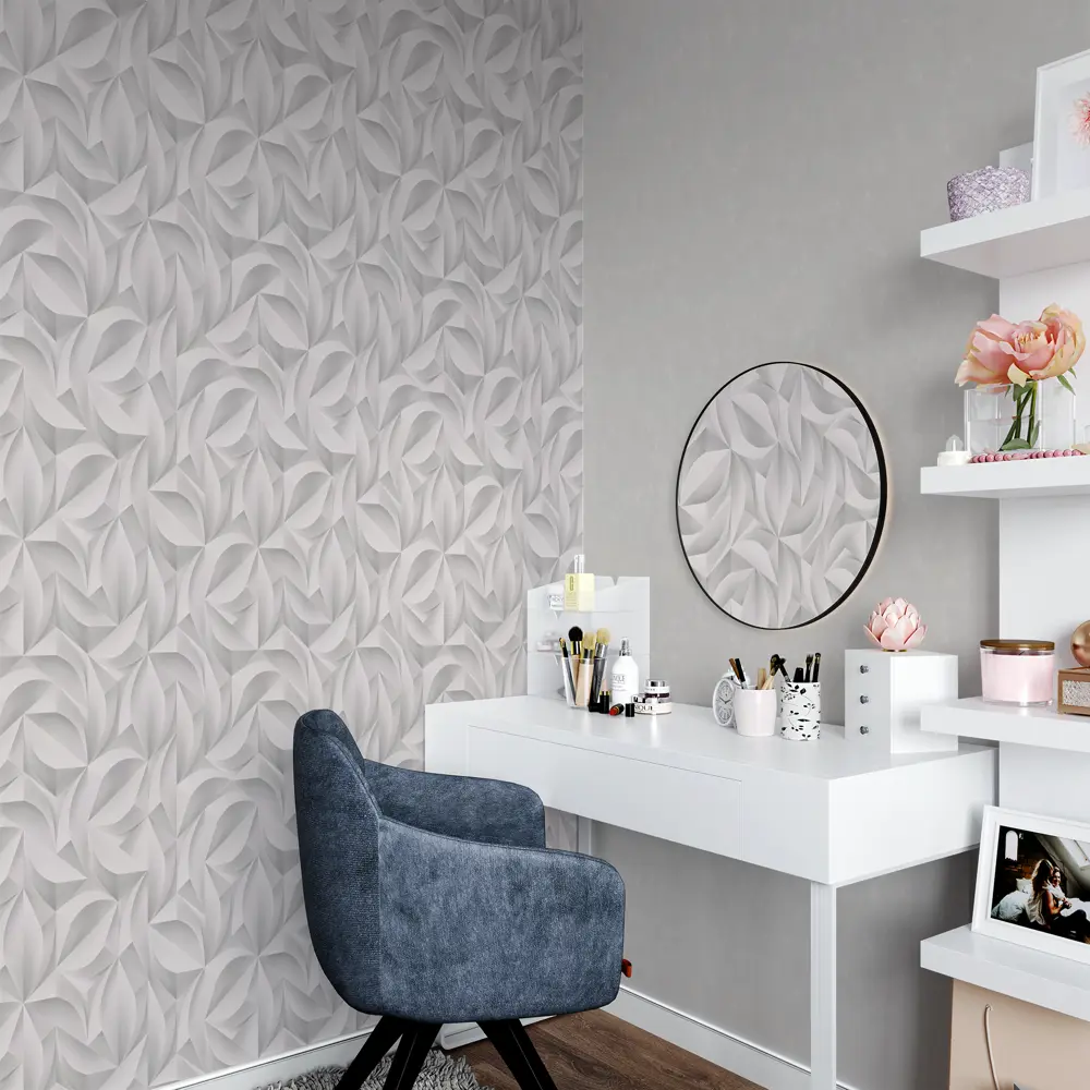 Обои флизелиновые Palitra Home Reflect серые 1.06 м HC71625-14 STLM-2164461 - Вид №3