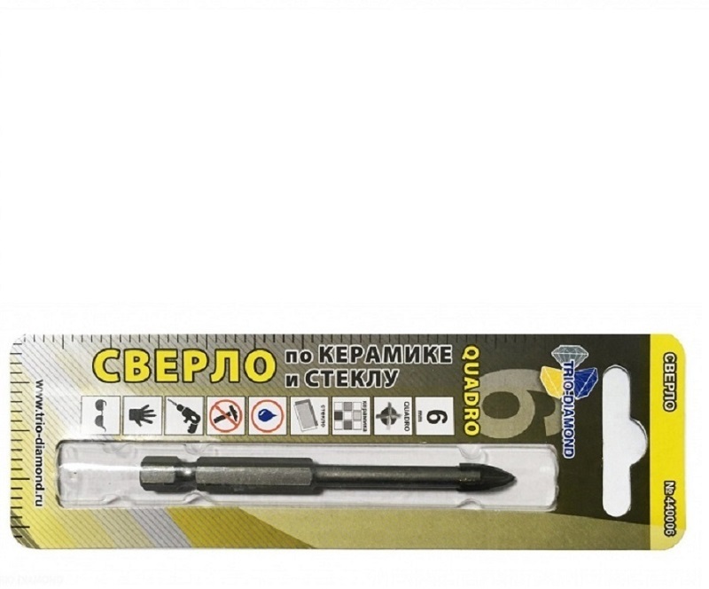 90935638 Сверло копьевидное универсальное 440006 6x100 мм STLM-0423959 TRIO DIAMOND