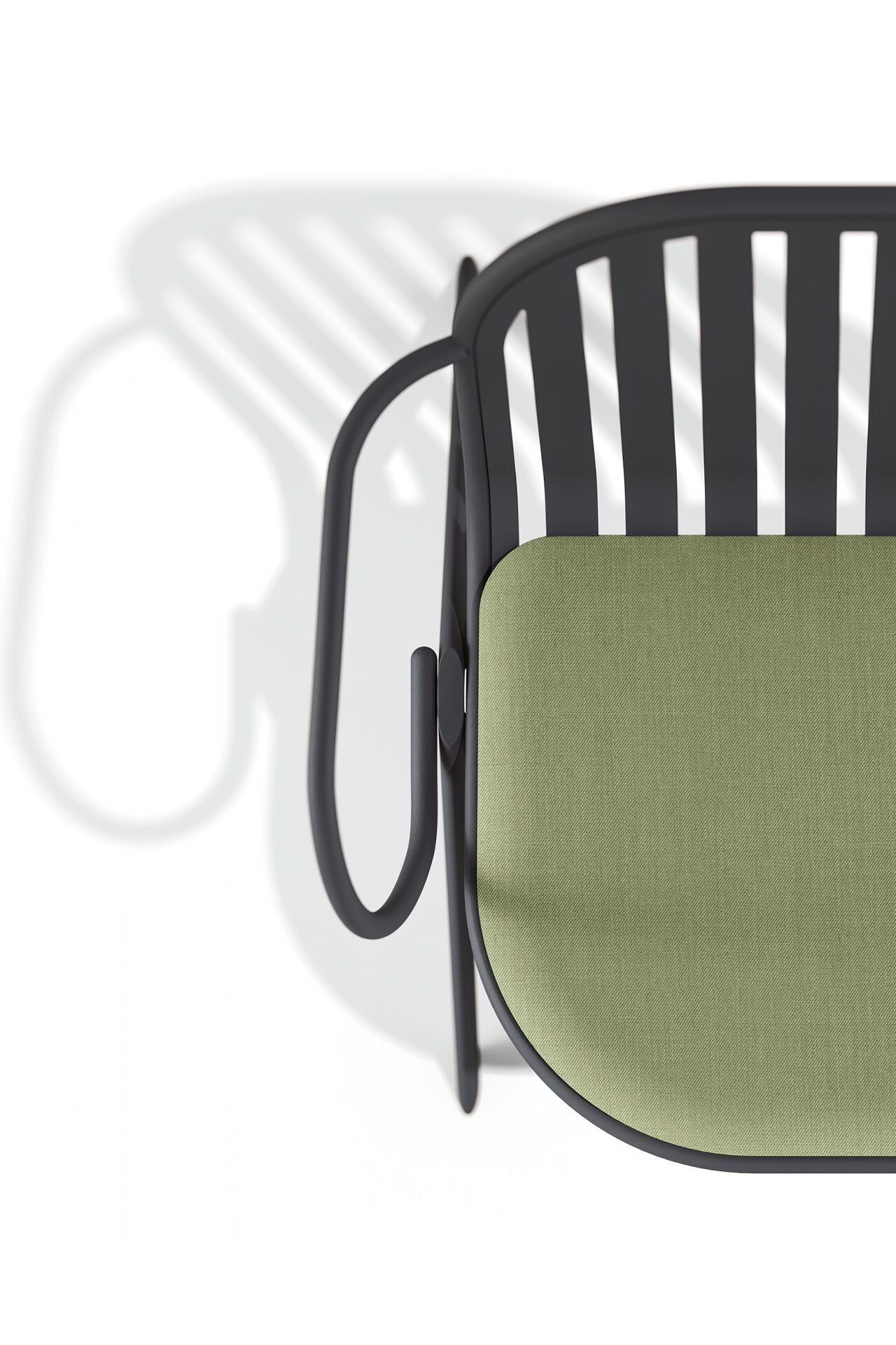 Штабелируемое стальное кресло с порошковым покрытием с подлокотниками BABEL D Melik ARCH-00149463 - Вид №2