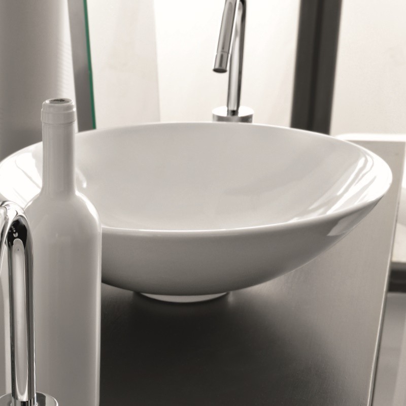 25373 Накладная раковина на столешницу  овальная Ceramica Hidra  - Вид №5