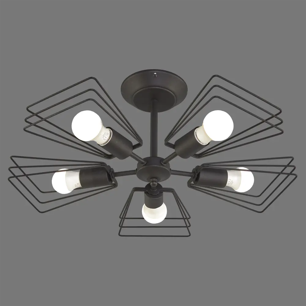 Люстра Vitaluce Ферро — современный 5-рожковый светильник для гостиной 82015397 STLM-0017649 - Вид №4