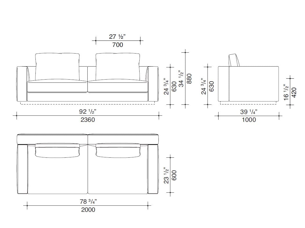 Угловой диван из ткани с полуостровом Lema Venise ARCH-00125173 - Вид №18