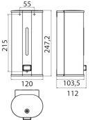 Emco Bad Настенный дозатор мыла System2 sun-id-1500393 - Вид №2