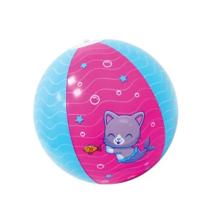 Надувной мяч Котик ПВХ 30x30 см разноцветный