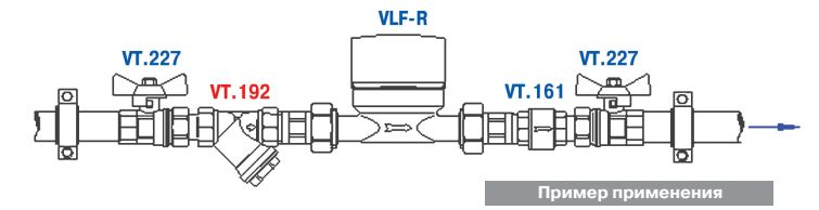 VT.192.N.06 Фильтр механической очистки косой Valtec 1"  - Вид №9