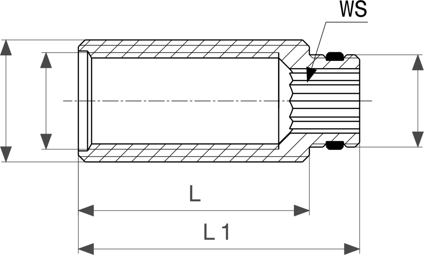 322 960 Модель 2032.9 Трубопроводные системы  Pexfit Pro  Водорозетки для прохода через стену Santreyd  - Вид №3