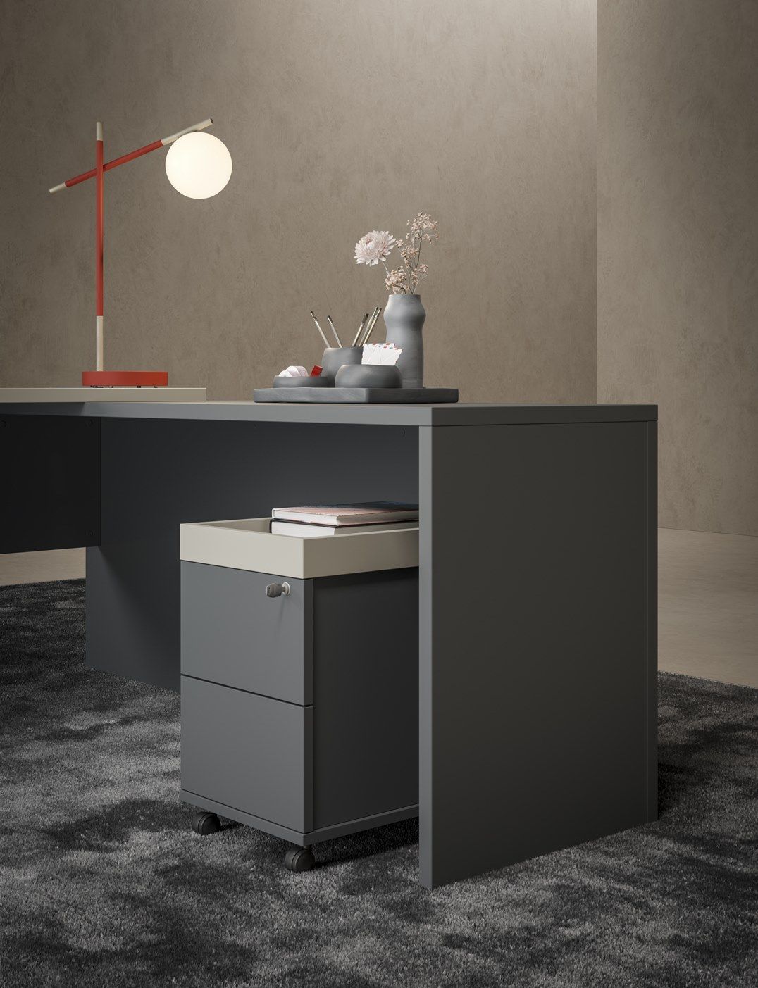 Прямоугольный рабочий стол Fenix-NTM® с системой кабельных втулок PROF ARCH-00051076 - Вид №6