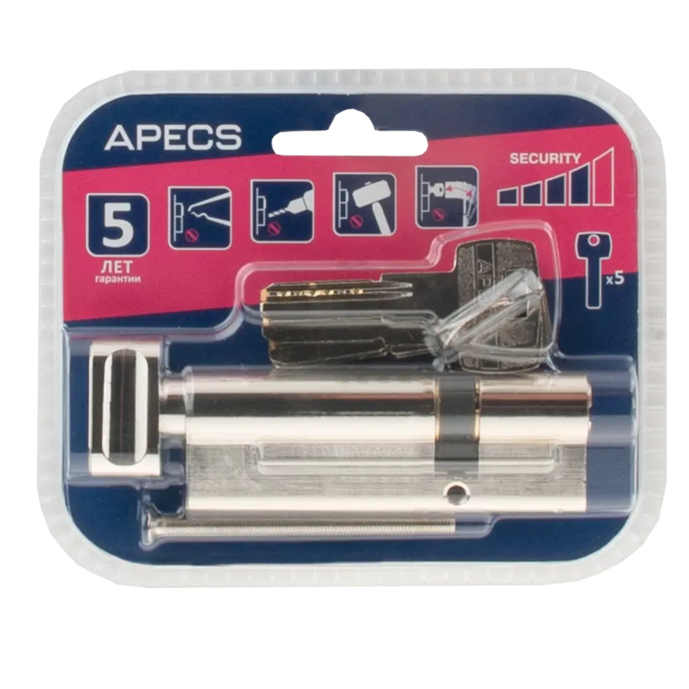 APECS Pro Цилиндровый механизм LM-90 с защитой от взлома 84168058 SM STLM-0895539 - Вид №2