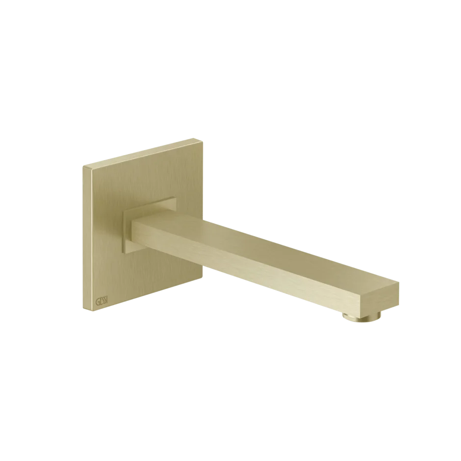 Носик для умывальника 20114 727 Gessi Rettangolo k ЛАТУНЬ МАТОВАЯ PVD 20114727