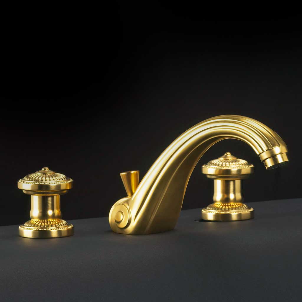 C40-1301 C40-1301 Смеситель для раковины на 3 отверстия БОНРОШ Cristal & Bronze BONROCHE - Вид №2