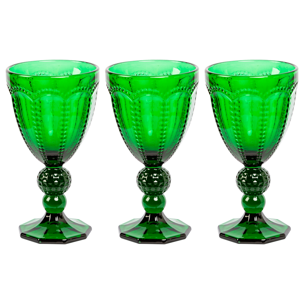21091712 Комплект бокалов «Меркури» (6 штук, изумруд) Object Desire Светский прием 