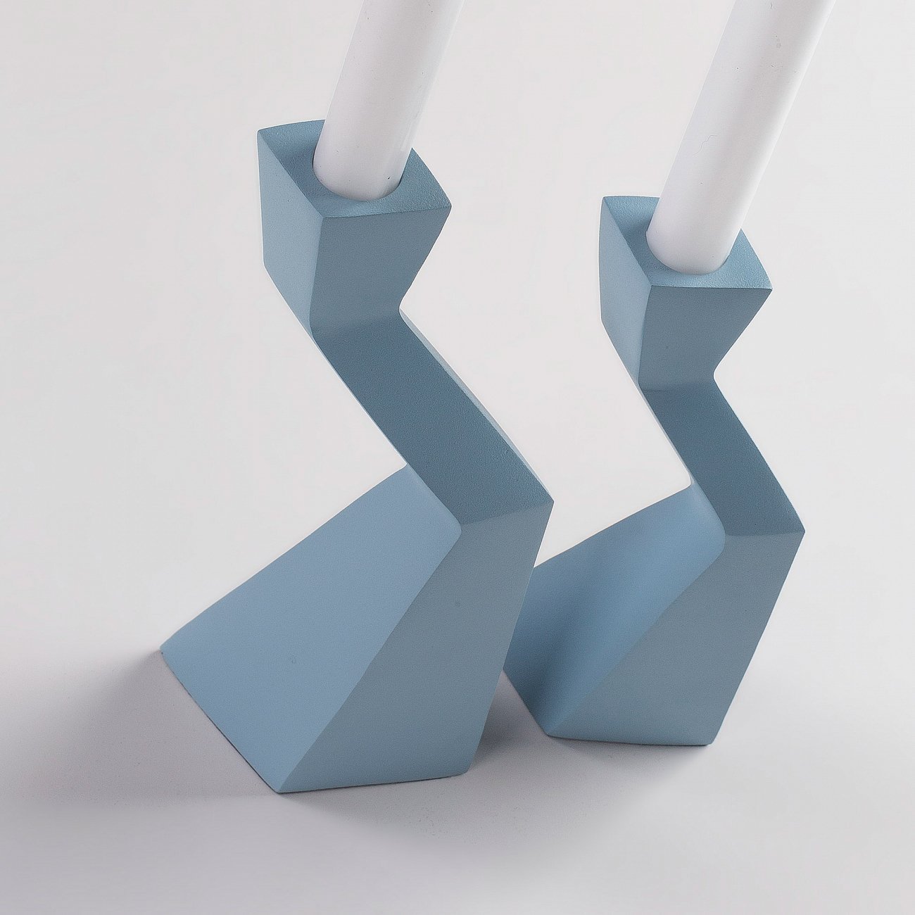 Подсвечники металлические 2 шт голубые Talks от La Forma LA FORMA  342937 Голубой  - Вид №1