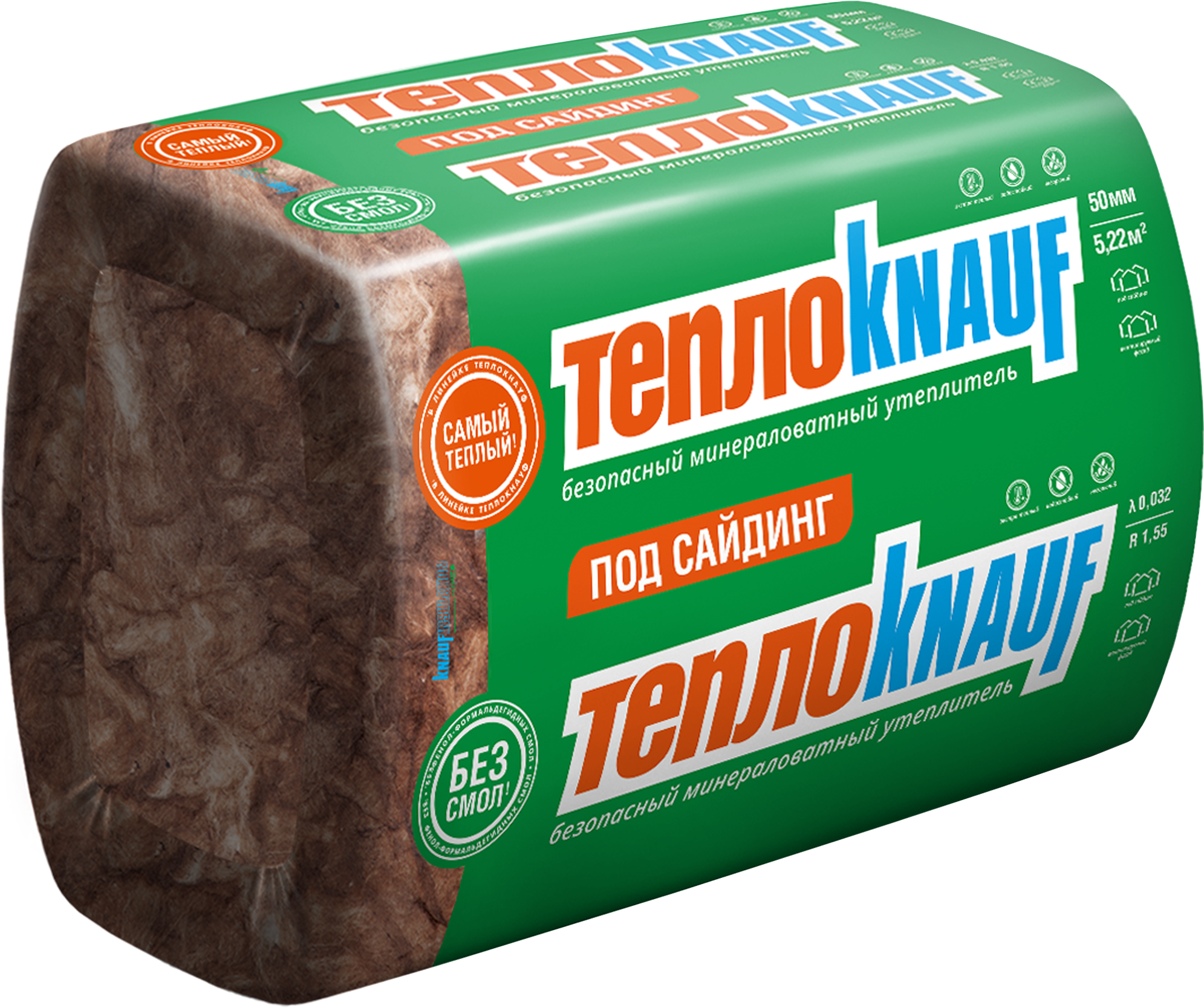 82675960 Утеплитель ТеплоКнауф под сайдинг 50 мм 5.22 м² STLM-0033751 KNAUF INSULATION