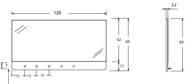 Olympia Ceramica Зеркало в ванной Ukiyo-e Suk - Вид №10