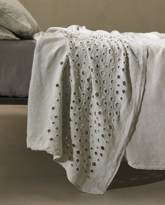 Вышитая простыня из льна Society Limonta OLS ARCH-00056408 - Вид №3