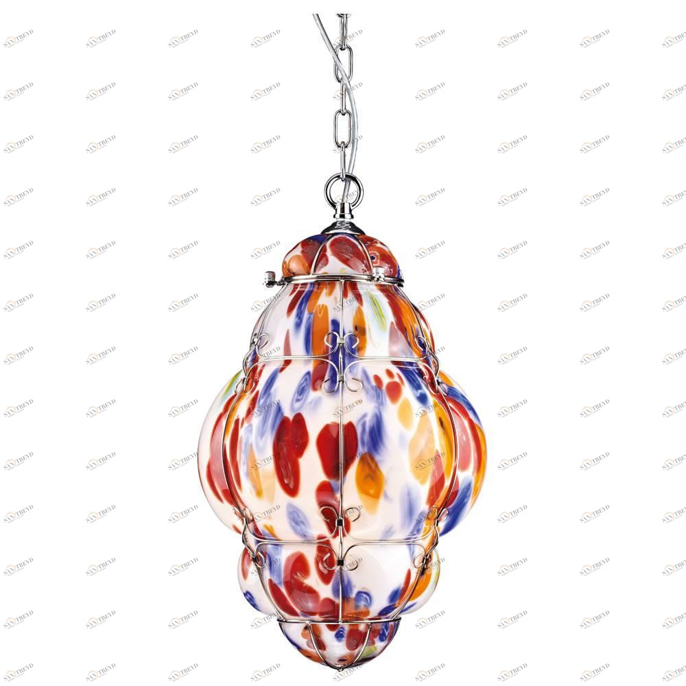 Подвесной светильник Arte Lamp Venezia A2206SP-1CC ARTE LAMP ДИЗАЙНЕРСКИЕ, VENEZIA CHROME 070820 Красный 