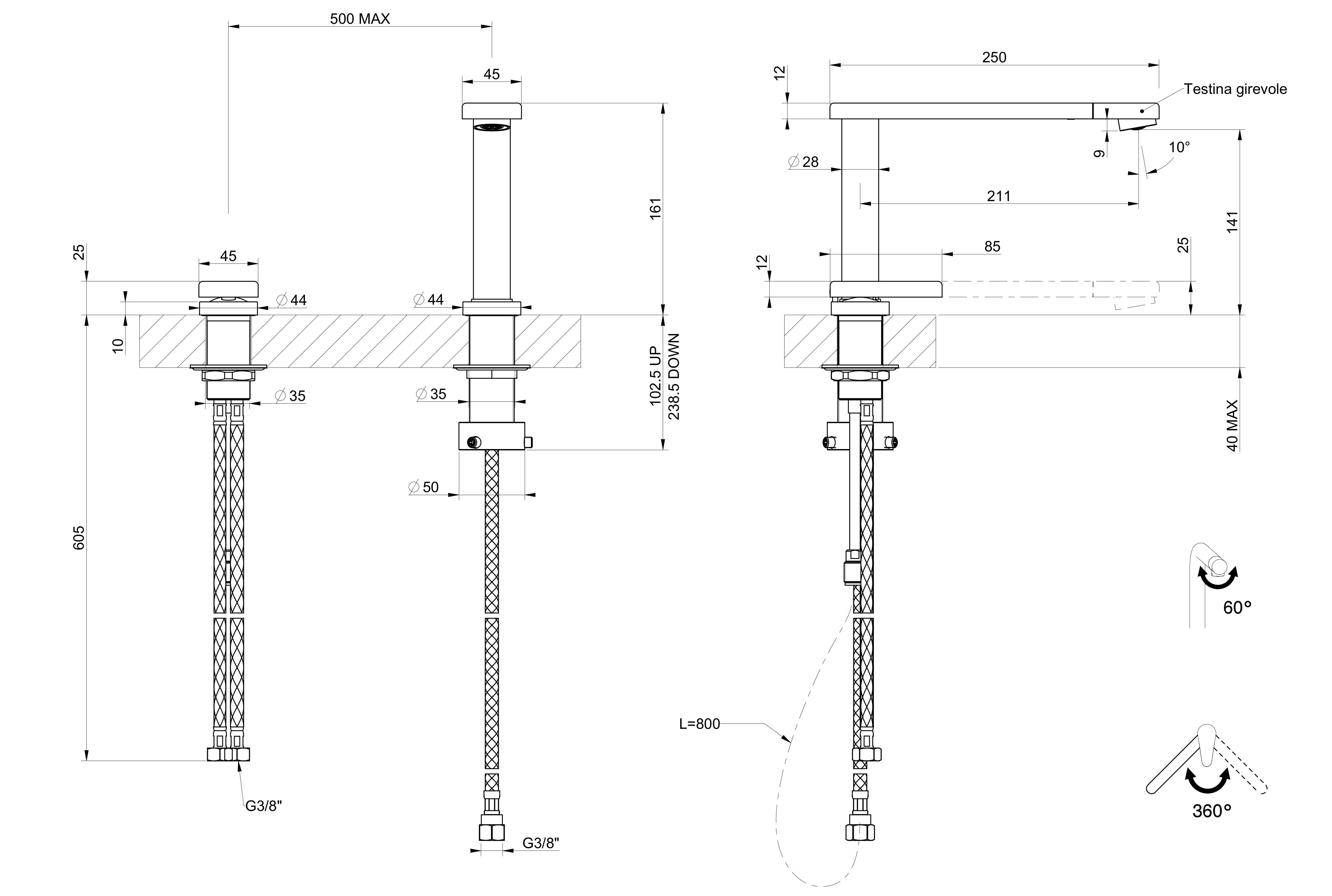 8499000 смеситель Eclipse 8499000 Fosterspa  - Вид №1