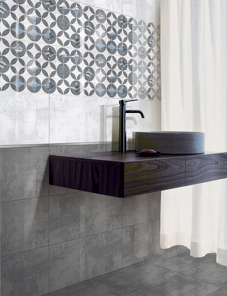 AXIMA Невада D2 - керамическая вставка с круговым узором 30x60 см 84133819 STLM-0046621 - Вид №3