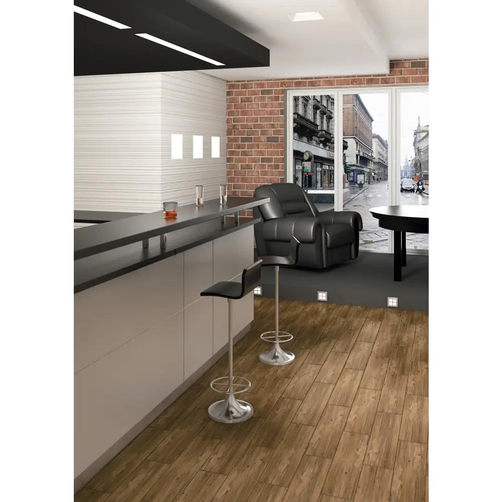 Керамогранит Шервуд GP 59.7х14.8 см 1.325 м² цвет коричневый 85368001 STLM-2039145 BELANI  - Вид №1