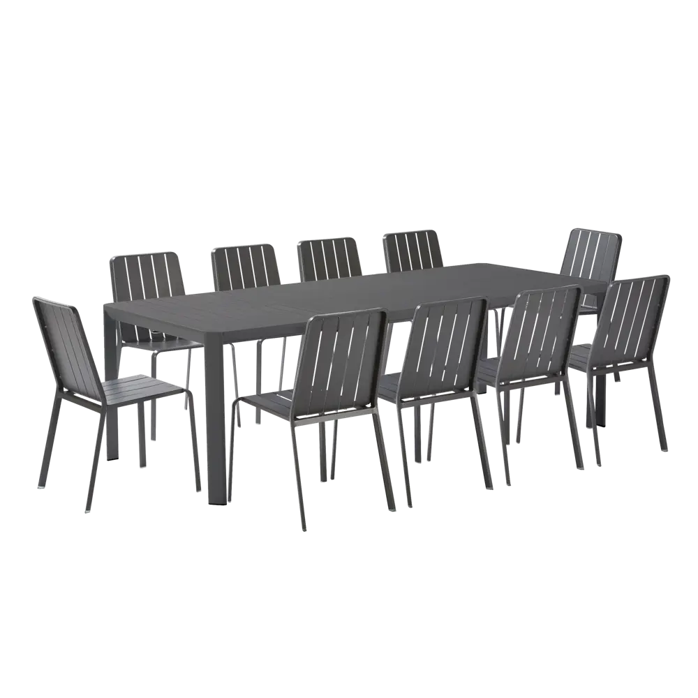 Стул Naterial Idaho 87x52 см алюминий цвет темно-серый STLM-2066794 - Вид №14