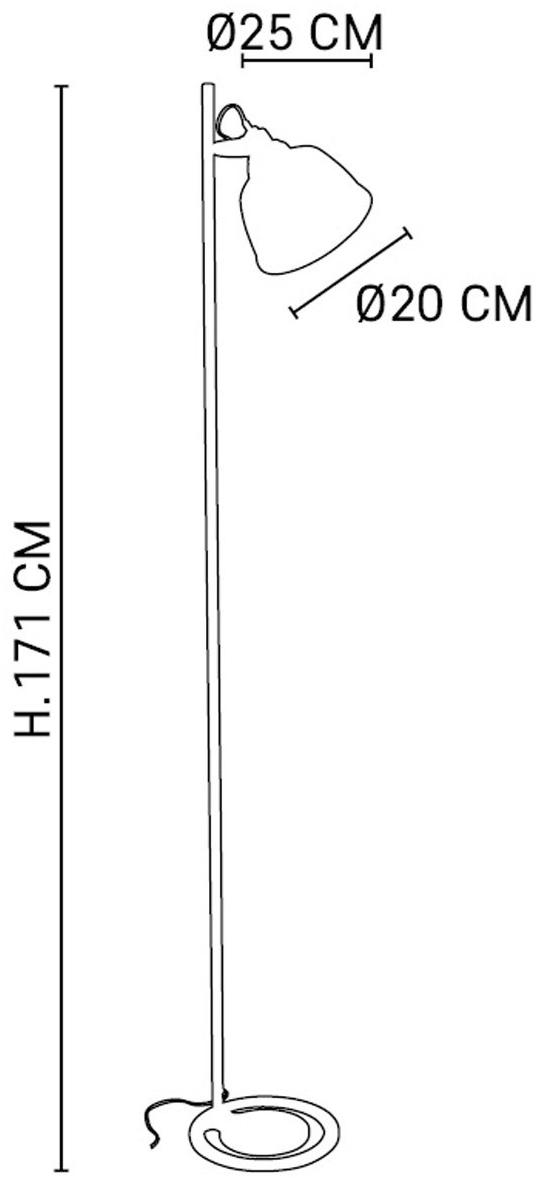 Market Set Регулируемый стеклянный торшер Lord 651092 - Вид №5
