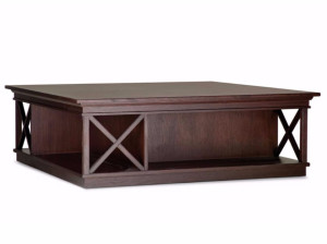 Деревянный квадратный журнальный столик