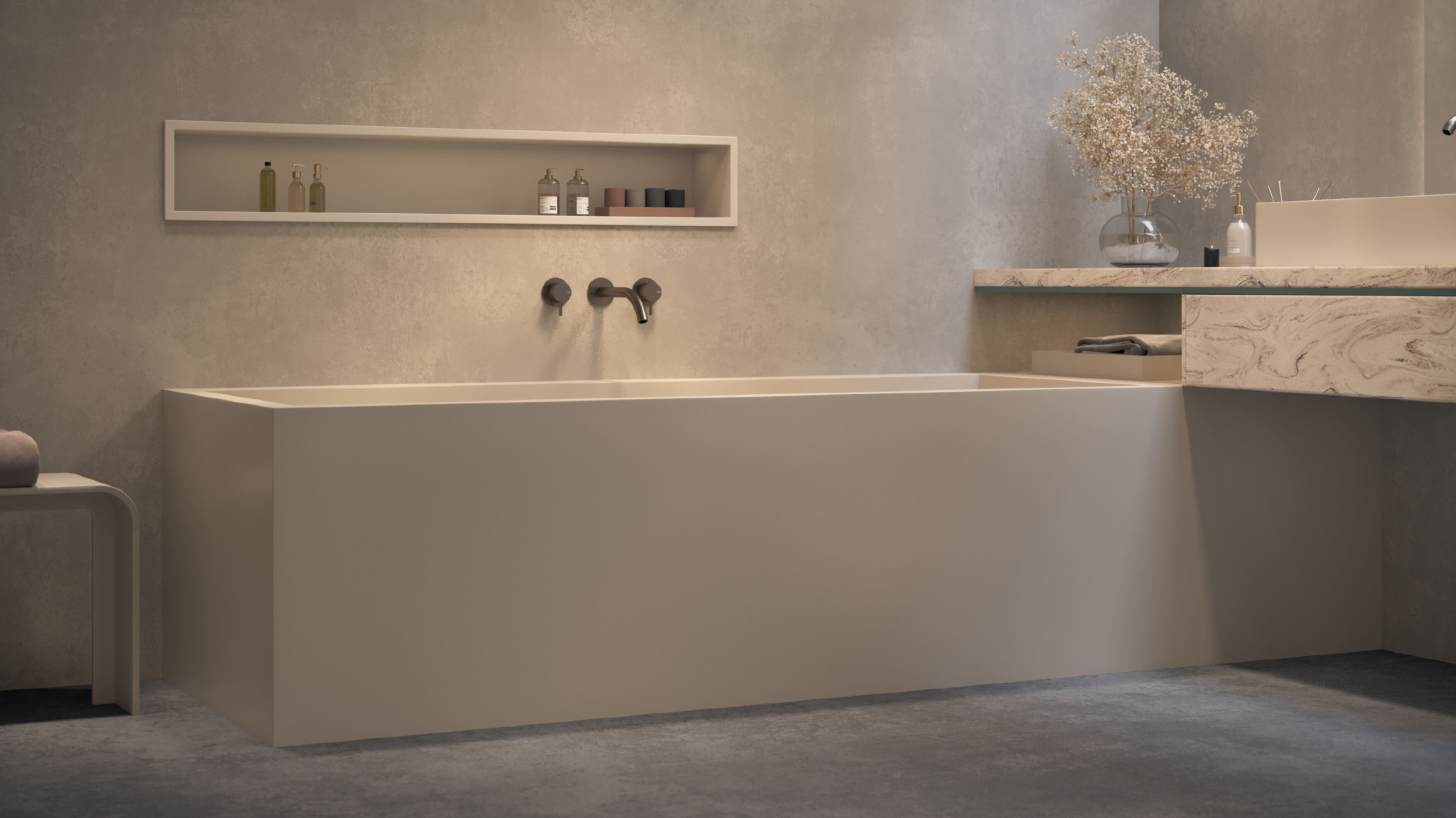 Мебель для ванной комнаты Corian® Acquapazza чистый ARCH-00074026 - Вид №4