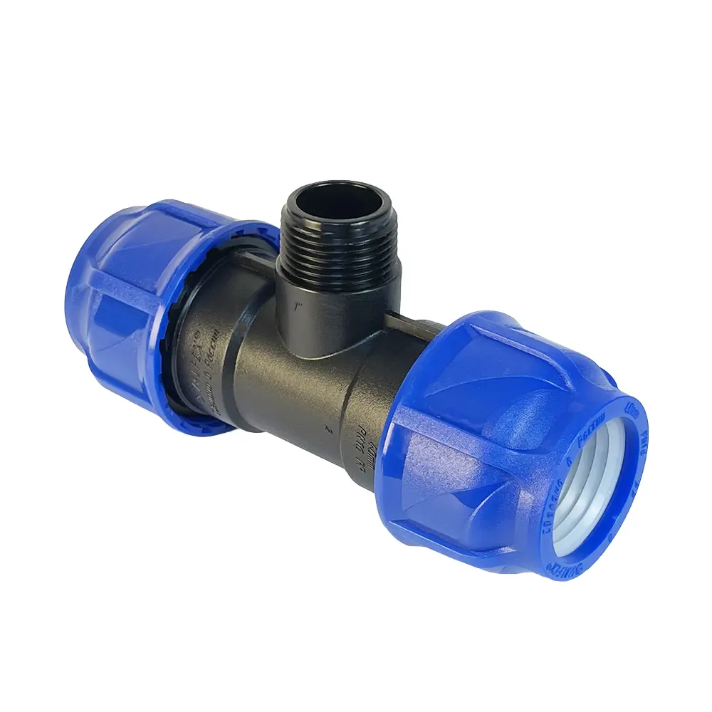 Тройник комбинированный ПНД Valfex 40x1"x40 мм НР 1210024010040 STLM-2087286 - Вид №1