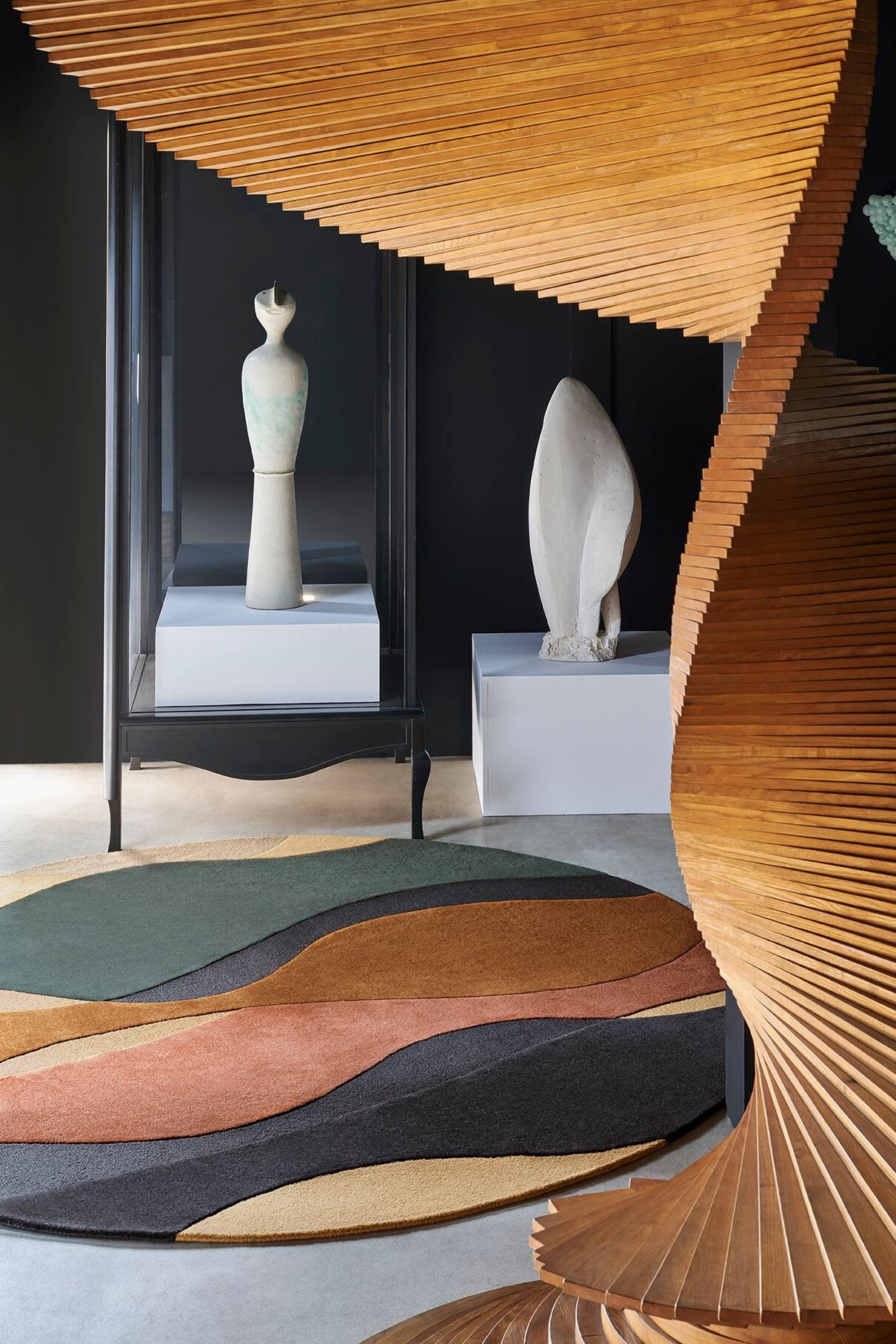 Шерстяной ковер с круглым рисунком Toulemonde Bochart OCEANE ARCH-00061926 - Вид №2