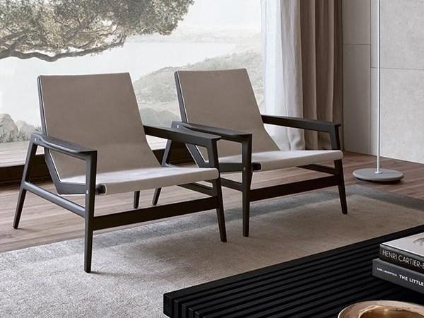 Poliform Кожаное кресло с подлокотниками Ipanema sun-id-1382168 - Вид №1