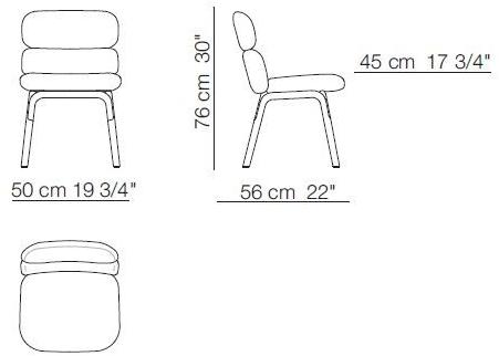 arflex Мягкое кожаное кресло Bliss sun-id-1441723 - Вид №1