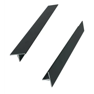 Нащельник узкий алюминиевый 23x19x2214 мм черный (2 штуки) 84749826 STLM-2126907