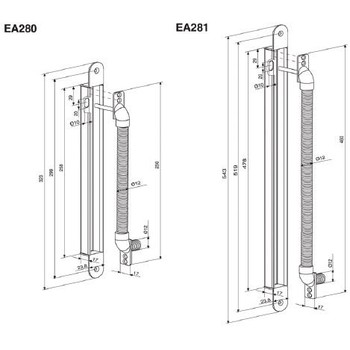 EA281 ABLOY кабелепроход ASSA ABLOY LK01-629