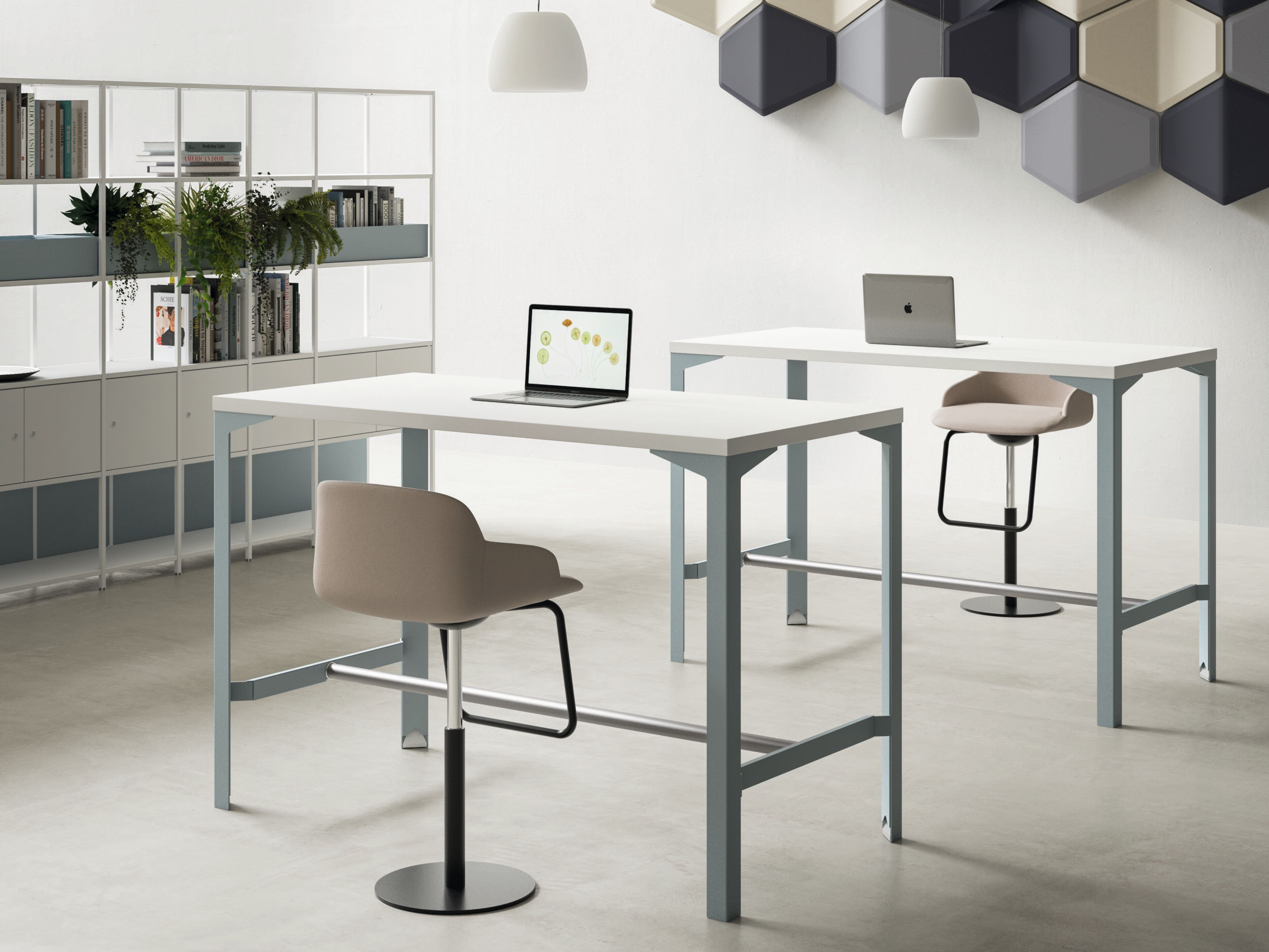 Высокий стол из меламина и листового металла DVO Enna ARCH-00036531