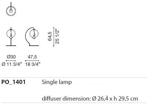 Cappellini Настольная лампа из цветного стекла Meltdown Po_1401  - Вид №3