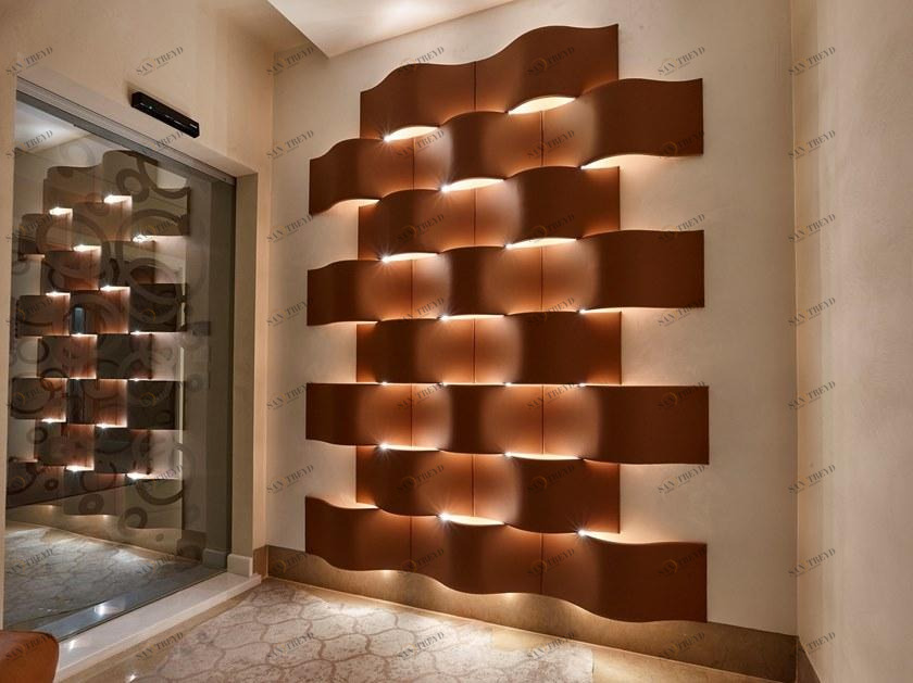 IndakoLab Модульные изогнутые панели с покрытием и подсветкой Theatre sun-id-1473647