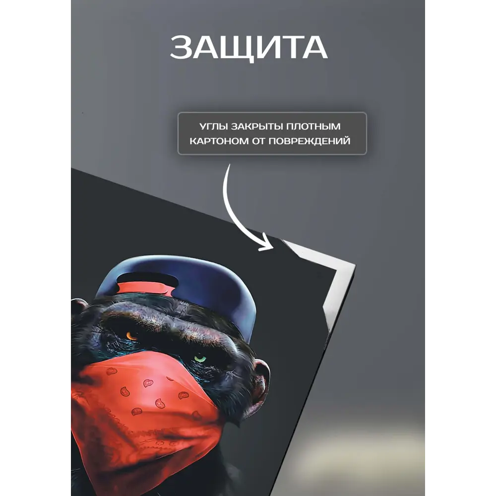 Картина на холсте хулиган 70x110 см 87233213 STLM-2159348 FBRUSH  - Вид №4