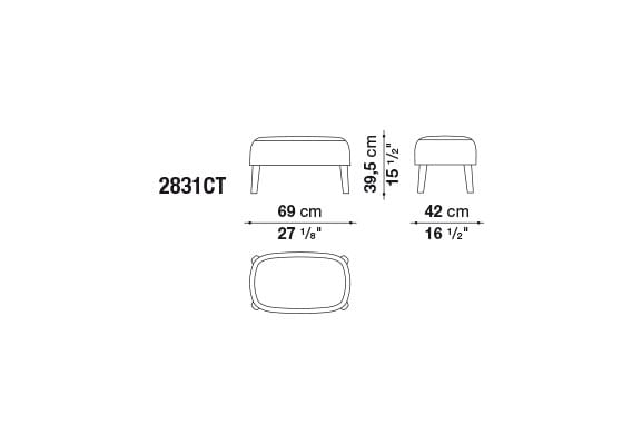 Тканевый мягкий стул Maxalto ARCH-00042499 - Вид №2