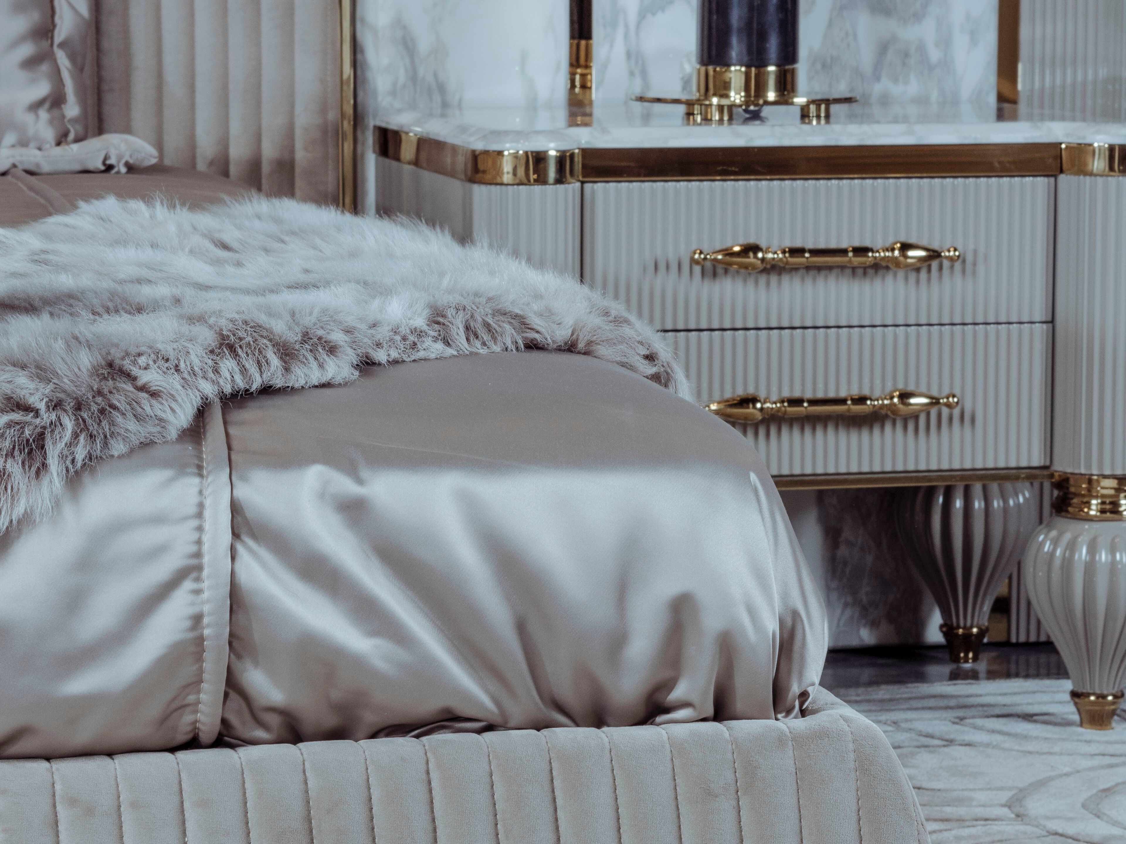 Прямоугольная тумбочка с ящиками Zebrano Elsiyum ARCH-00054376 - Вид №2