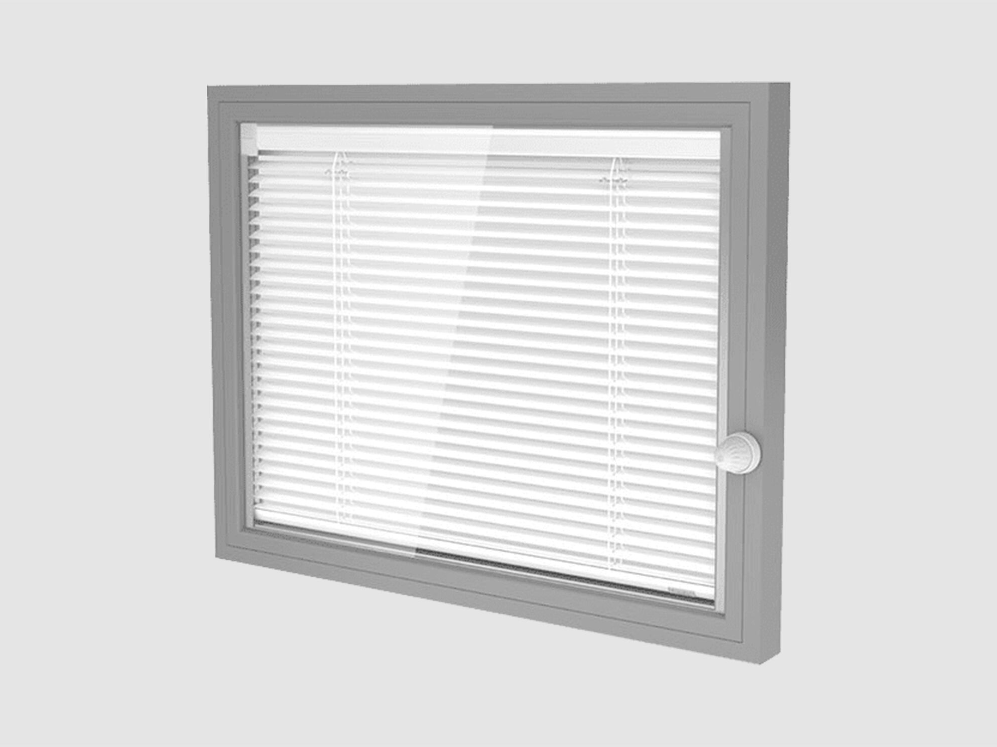 Жалюзи, встроенные в оконную раму QFORT Discret ARCH-00151588 - Вид №1