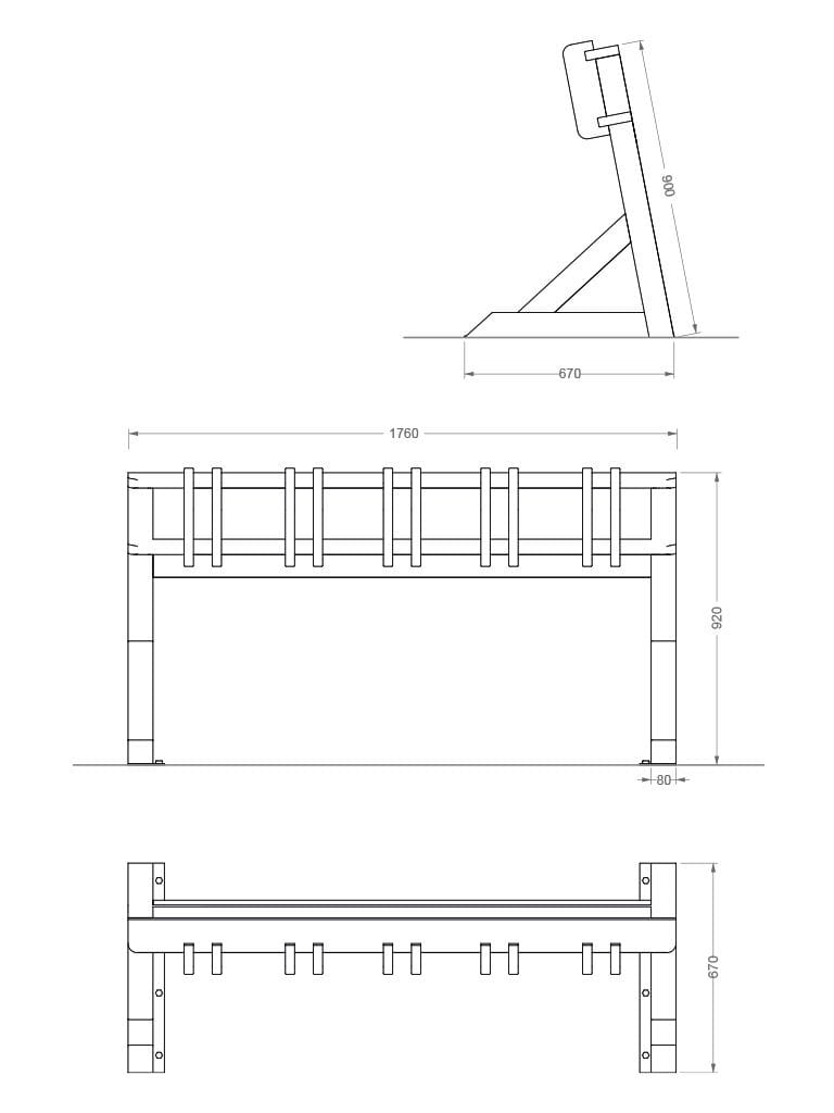 Стойка для скутеров EUROCOMITALIA современная мебель ARCH-00063219 - Вид №2