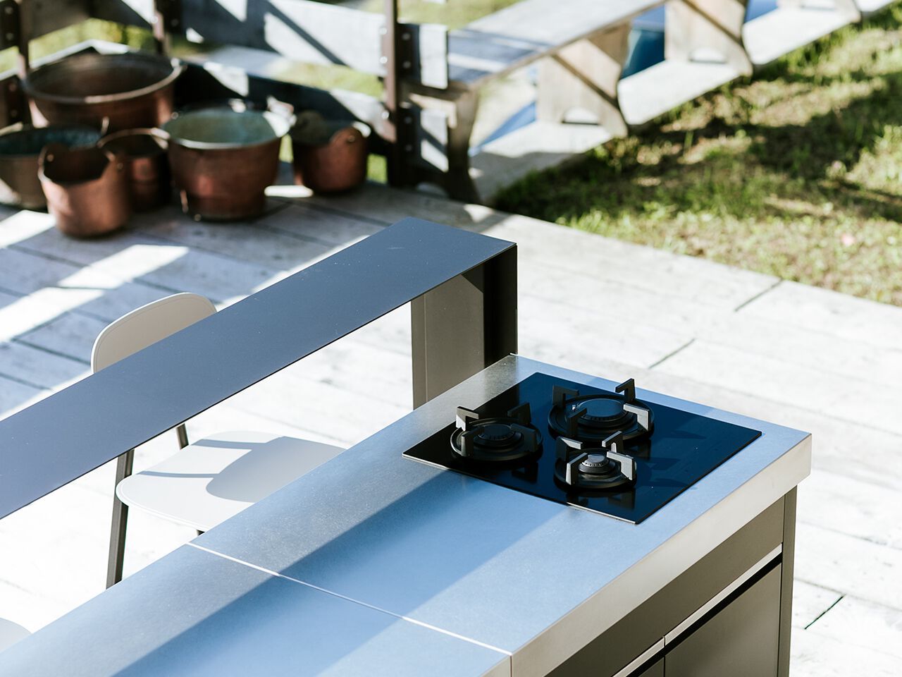 Модульная уличная кухня с газовым барбекю Fògher LARES ARCH-00124481 - Вид №2