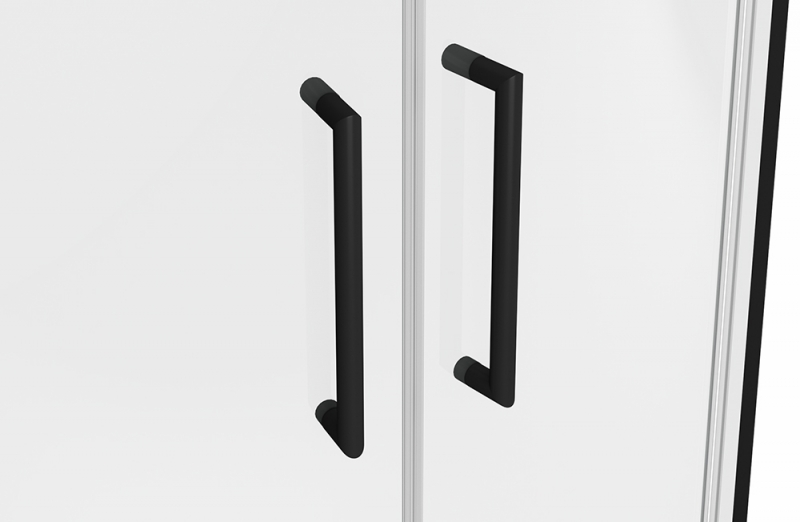 Душевое ограждение две раздвижные двери (без поддона) BLACKLINE BS090.1201B bravat  - Вид №4